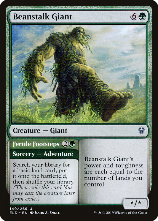 Beanstalk Giant // Fertile Footsteps (149) - Throne of Eldraine