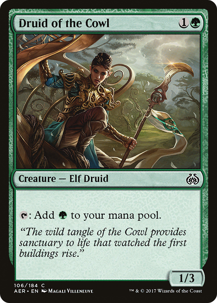 Druid of the Cowl (106) Foil - Aether Revolt