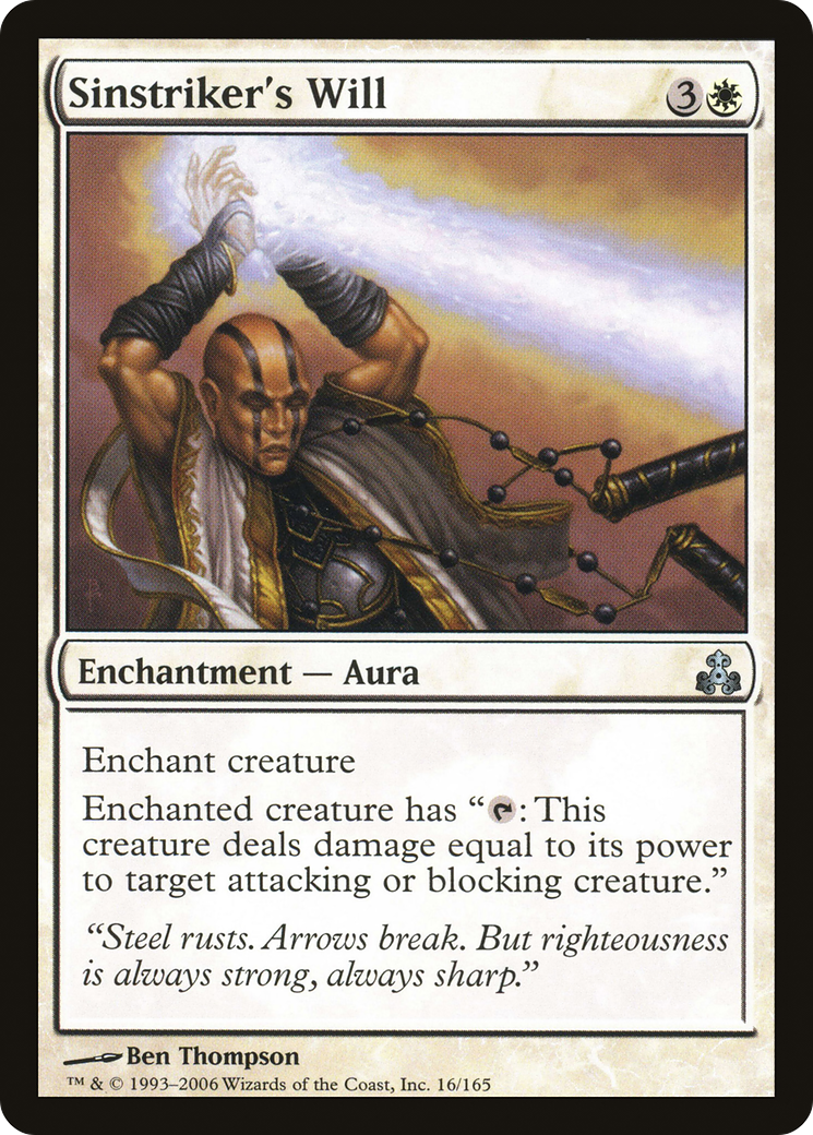 Sinstriker's Will (016) Foil - Guildpact