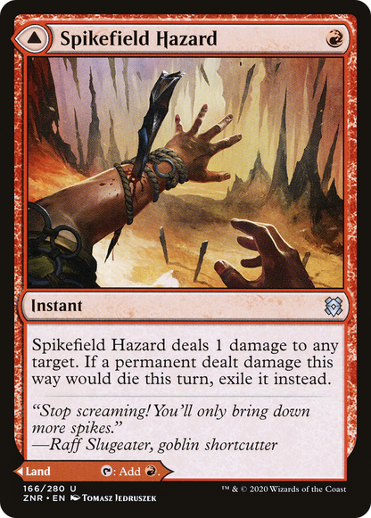 Spikefield Hazard (166) Foil - Zendikar Rising