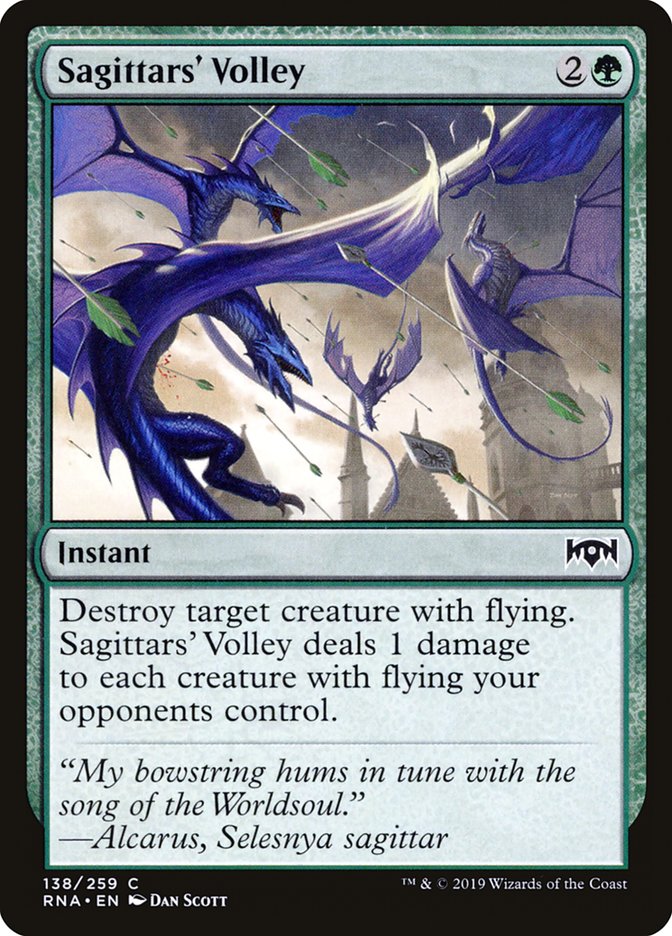 Sagittars' Volley [Ravnica Allegiance] | Silver Goblin