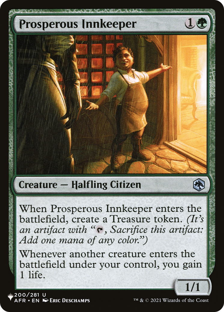 Prosperous Innkeeper (AFR-200) - The List