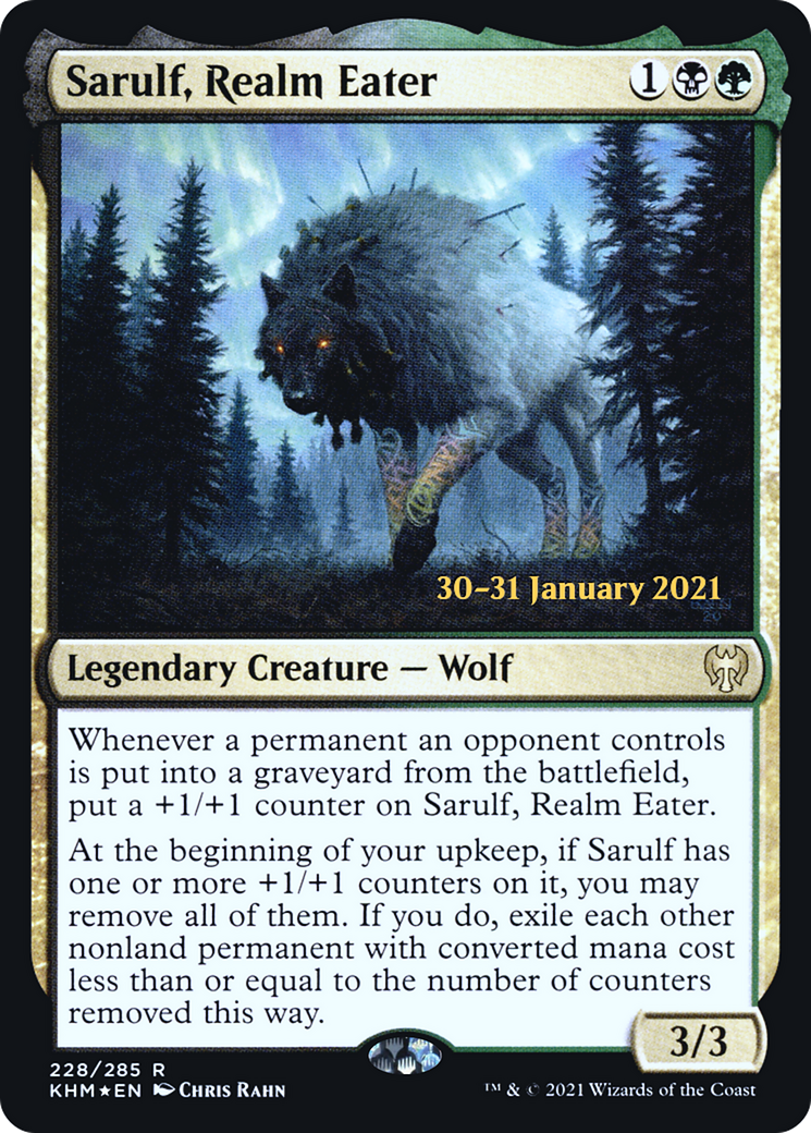 Sarulf, Realm Eater (228) Foil - Kaldheim Promos