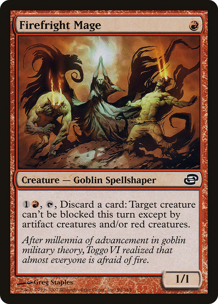 Firefright Mage (099) Foil - Planar Chaos