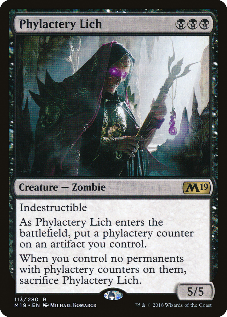 Phylactery Lich (113) Foil - Core Set 2019