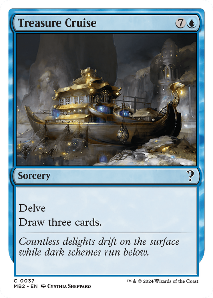 Treasure Cruise (White Border) (037) - Mystery Booster 2