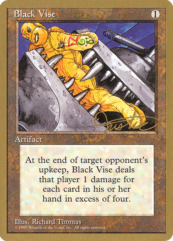 Black Vise (Mark Justice) [Pro Tour Collector Set] | Silver Goblin