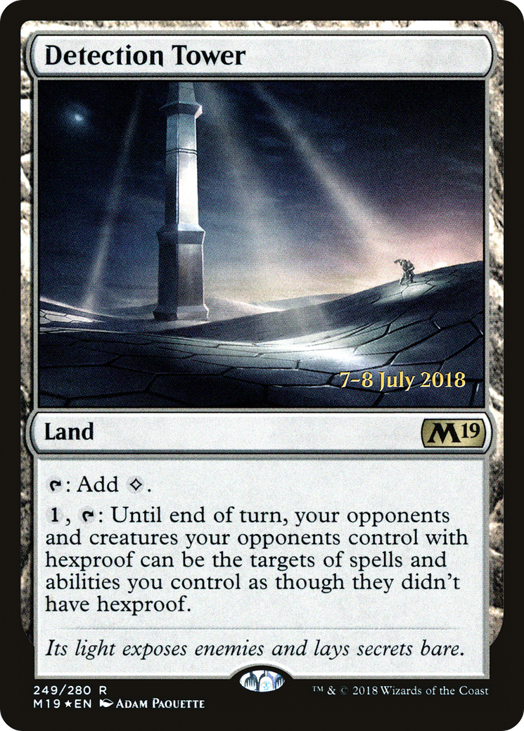 Detection Tower (249s) Foil - Core Set 2019 Promos