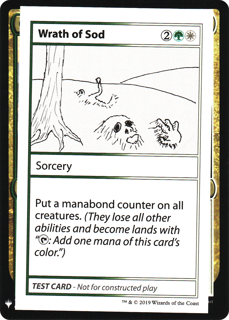 Wrath of Sod - Mystery Booster Playtest Cards 2019
