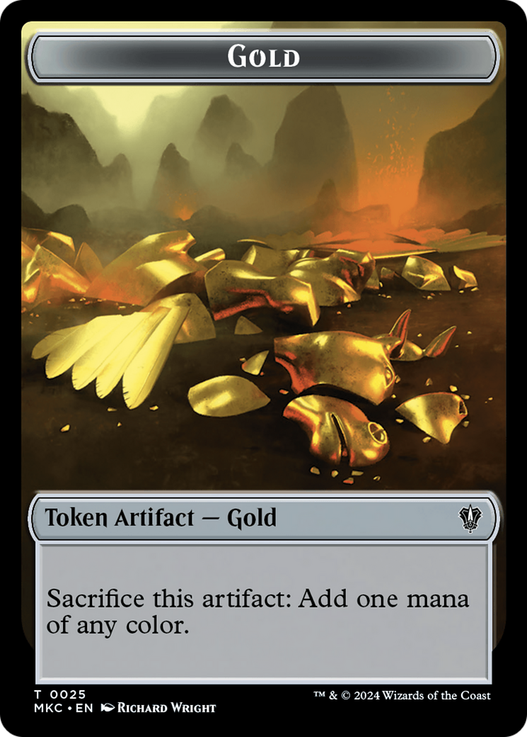 Gold // Kobolds of Kher Keep Double-Sided Token [Murders at Karlov Manor Commander Tokens] | Silver Goblin