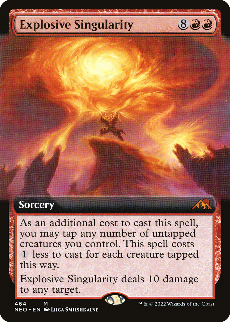Explosive Singularity (Extended Art) (464) Foil - Kamigawa: Neon Dynasty
