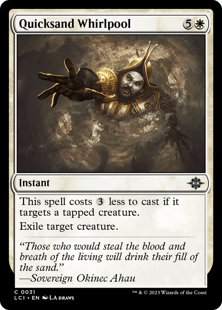 Quicksand Whirlpool (031) Foil - The Lost Caverns of Ixalan