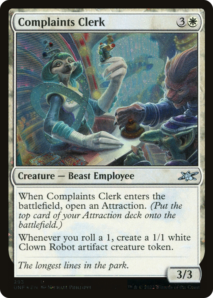 Complaints Clerk (293) Foil - Unfinity