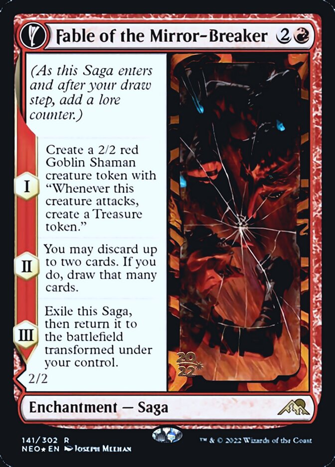 Fable of the Mirror-Breaker // Reflection of Kiki-Jiki (141s) Foil - Kamigawa: Neon Dynasty Promos