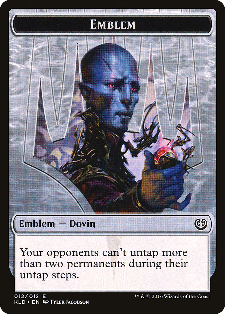 Dovin Baan Emblem [Kaladesh Tokens] | Silver Goblin