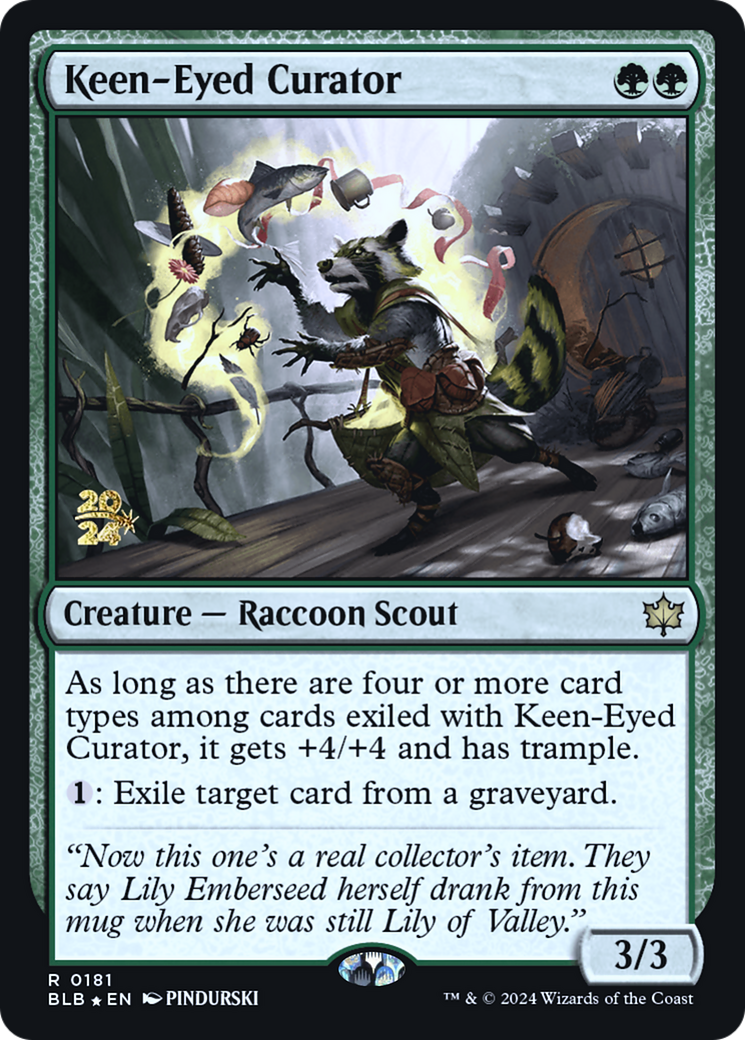 Keen-Eyed Curator (181) Foil - Bloomburrow Promos