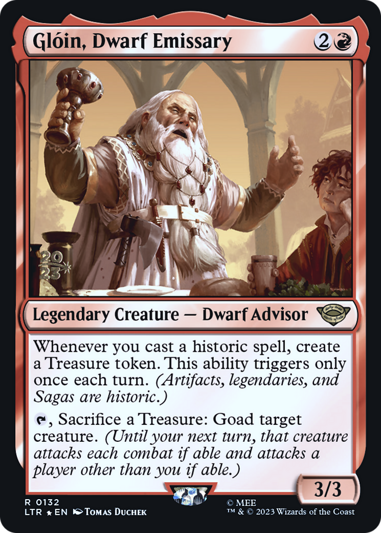 Gloin, Dwarf Emissary [The Lord of the Rings: Tales of Middle-Earth Prerelease Promos] | Silver Goblin