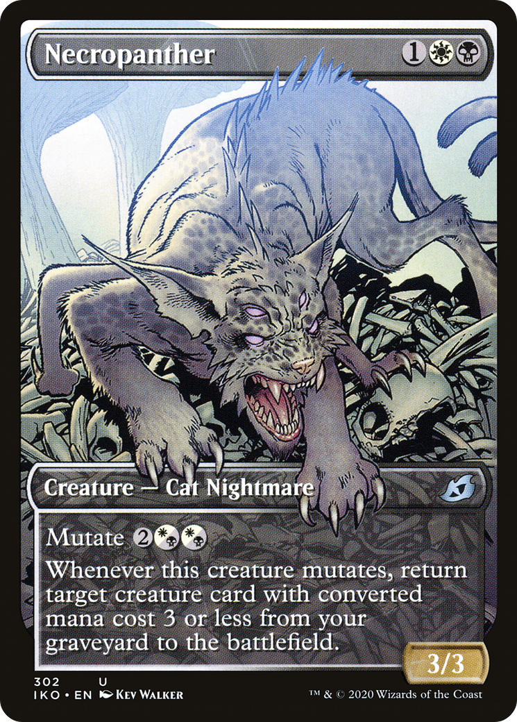 Necropanther (Showcase) (302) Foil - Ikoria: Lair of Behemoths