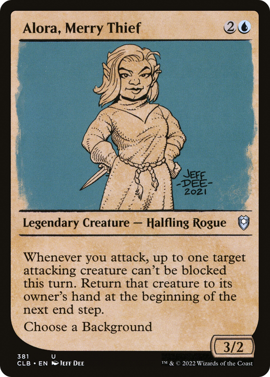 Alora, Merry Thief (Showcase) (381) Foil - Commander Legends: Battle for Baldur's Gate
