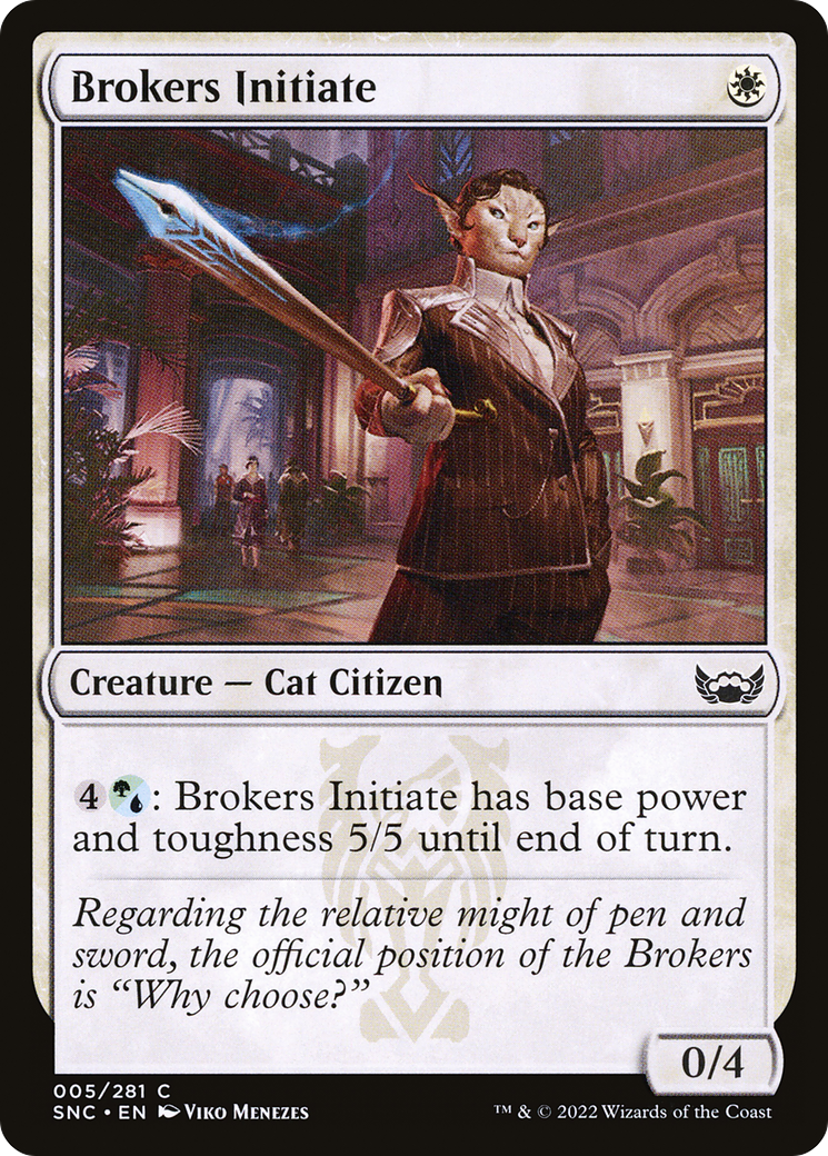 Brokers Initiate (005) - Streets of New Capenna