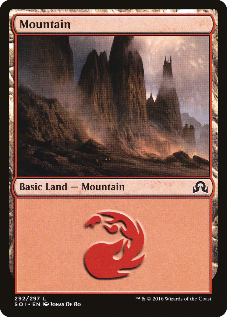 Mountain (292) Foil - Shadows over Innistrad