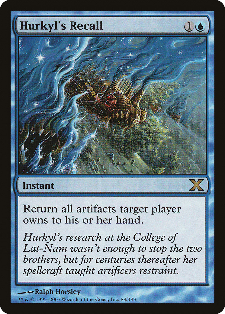 Hurkyl's Recall (088) Foil - Tenth Edition