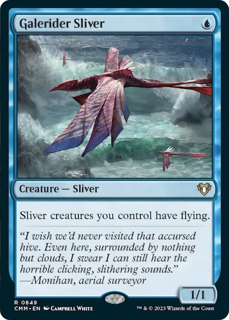 Galerider Sliver [Commander Masters] | Silver Goblin