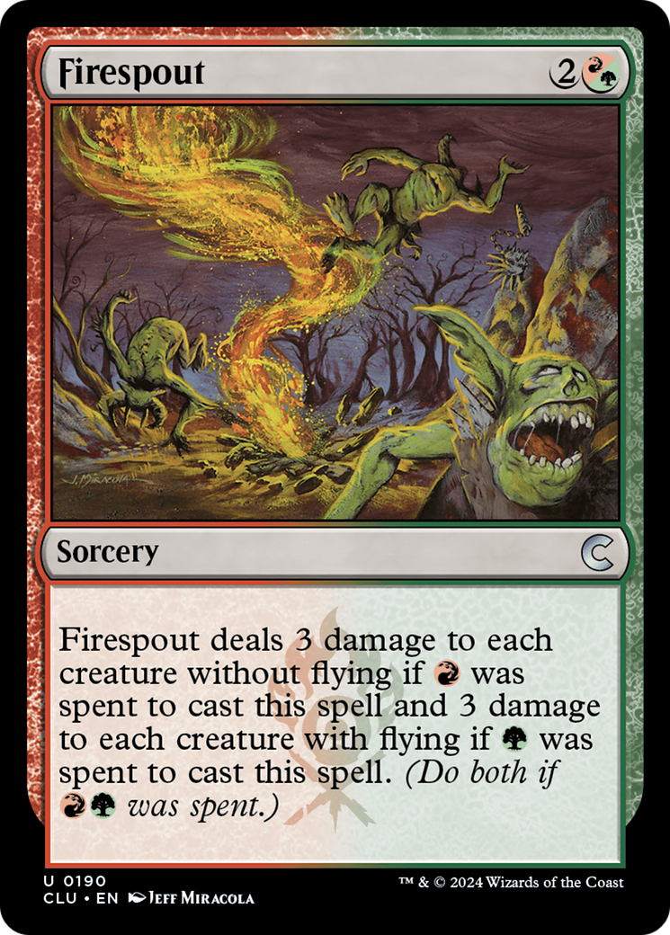 Firespout (190) Foil - Ravnica: Clue Edition
