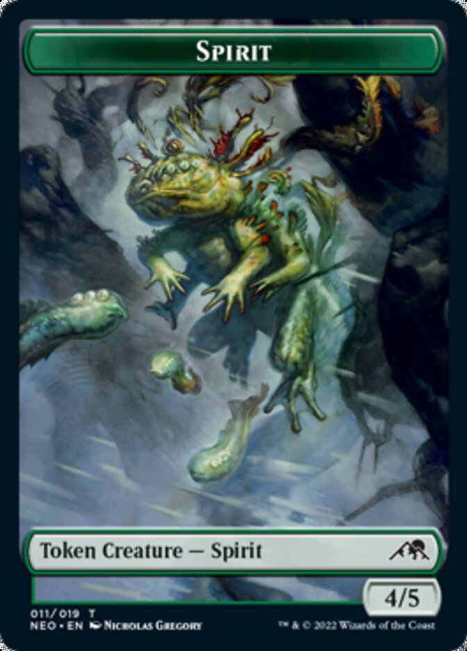 Spirit Token (011) [Kamigawa: Neon Dynasty Tokens] | Silver Goblin