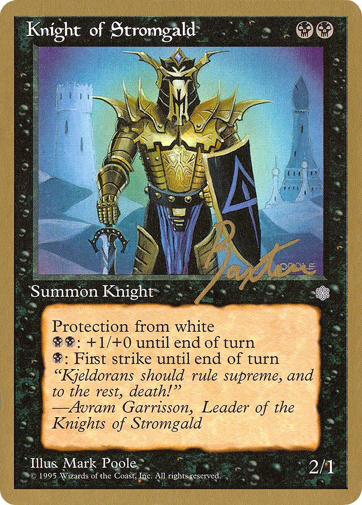 Knight of Stromgald - 1996 George Baxter (ICE) - Pro Tour Collector Set