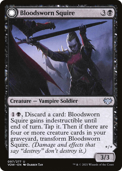 Bloodsworn Squire // Bloodsworn Knight (097) - Innistrad: Crimson Vow