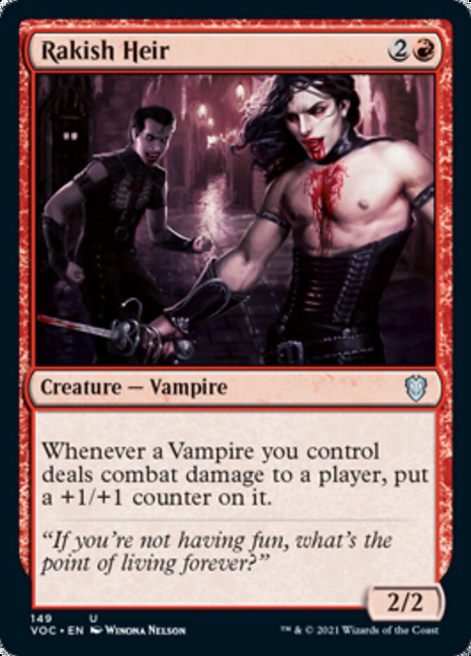 Rakish Heir [Innistrad: Crimson Vow Commander] | Silver Goblin