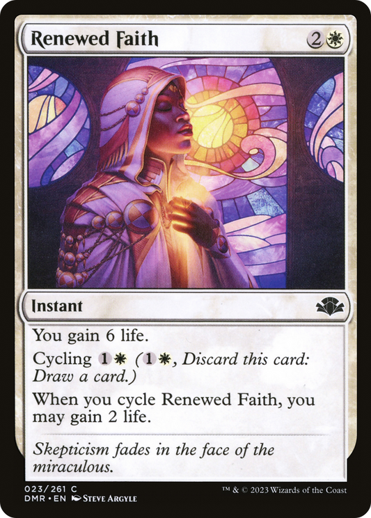 Renewed Faith [Dominaria Remastered] Foil