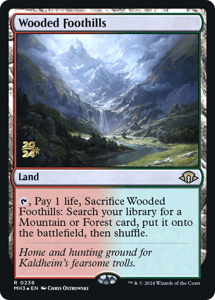 Wooded Foothills (236) Foil - Modern Horizons 3 Promos