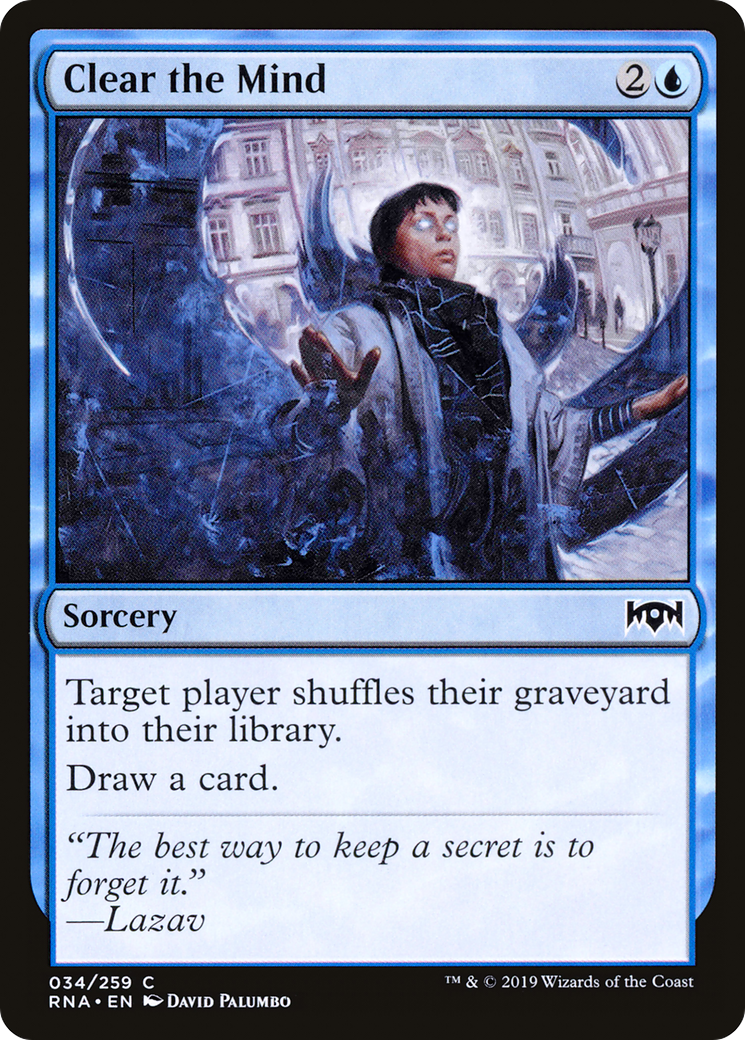 Clear the Mind (034) Foil - Ravnica Allegiance