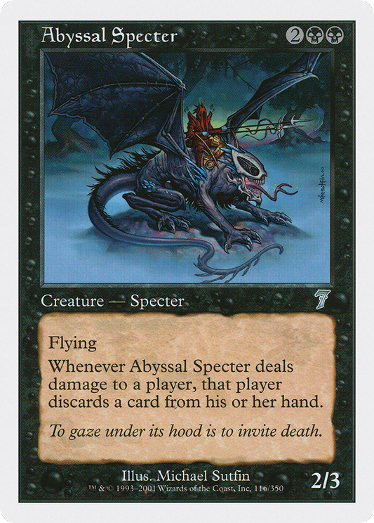 Abyssal Specter (116) Foil - Seventh Edition