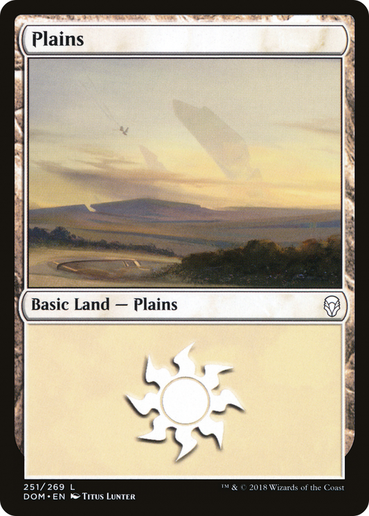 Plains (251) [Dominaria] Foil