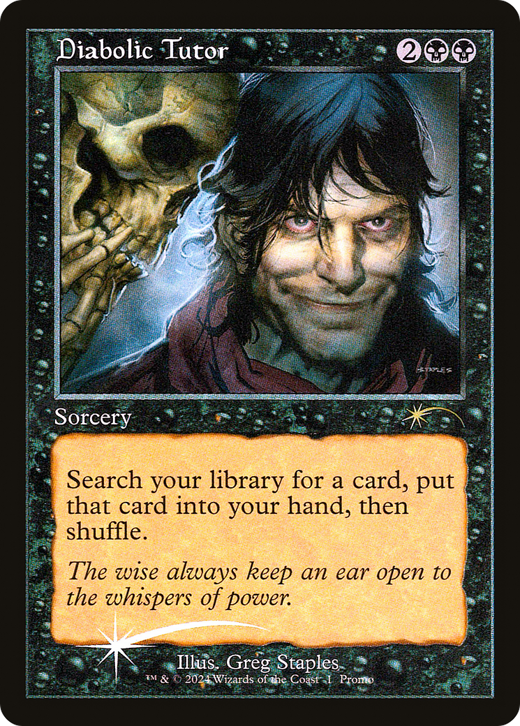 Diabolic Tutor (Retro) (001) Foil - Wizards Play Network 2024