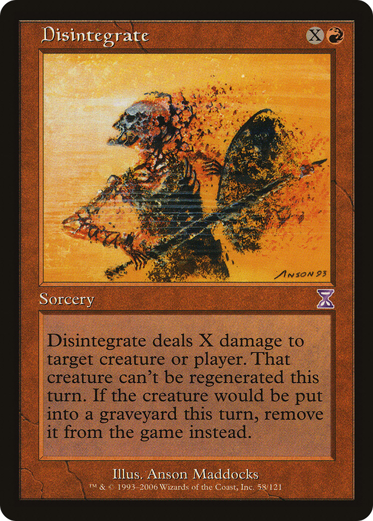 Disintegrate (Retro) (058) Foil - Time Spiral Timeshifted