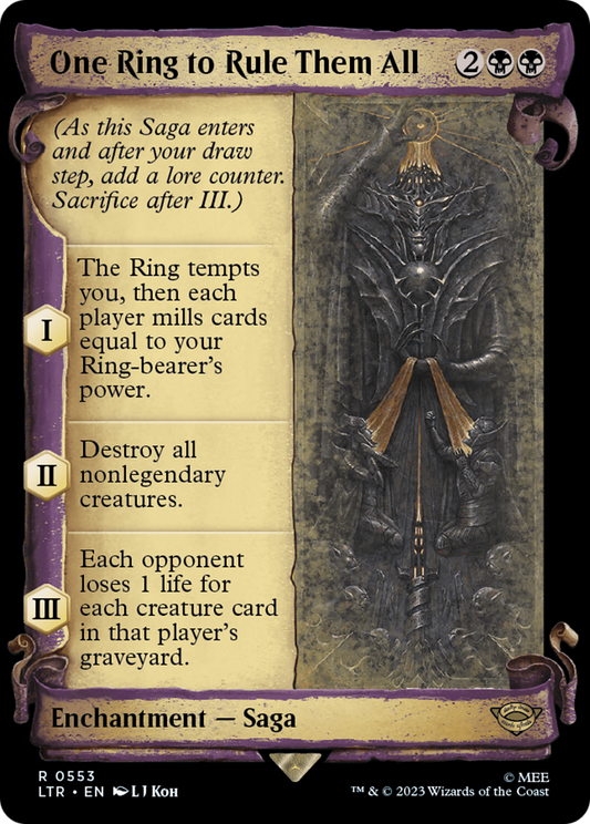 One Ring to Rule Them All (Showcase) (553) Foil - The Lord of the Rings: Tales of Middle-earth