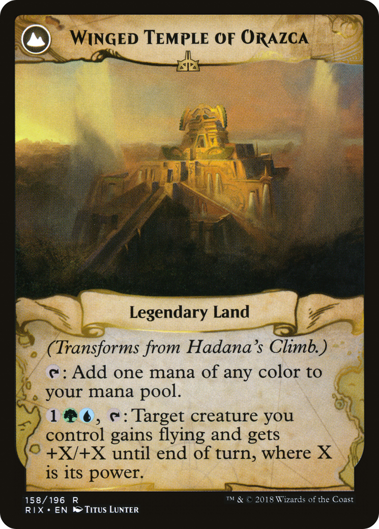 Hadana's Climb // Winged Temple of Orazca (RIX-158) - The List