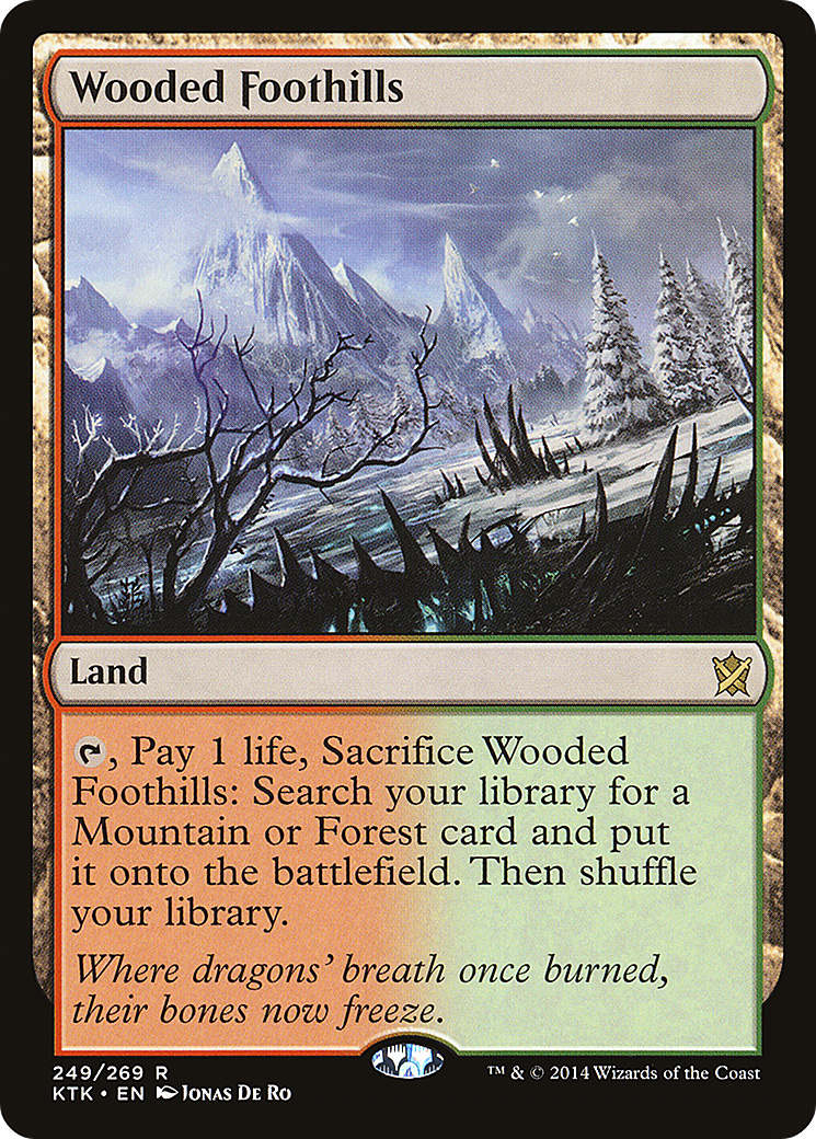 Wooded Foothills (249) Foil - Khans of Tarkir