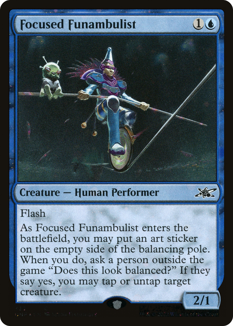 Focused Funambulist (Galaxy Foil) [Unfinity] | Silver Goblin