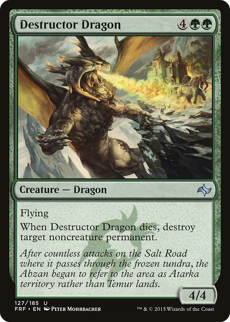 Destructor Dragon (127) Foil - Fate Reforged