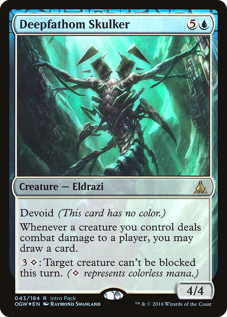 Deepfathom Skulker (043) Foil - Oath of the Gatewatch Promos