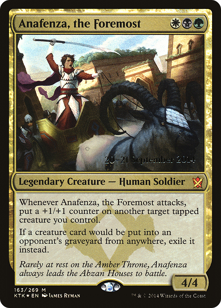 Anafenza, the Foremost [Khans of Tarkir Prerelease Promos] | Silver Goblin