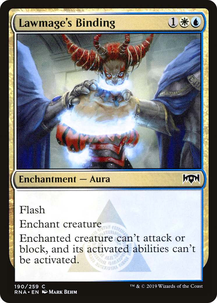 Lawmage's Binding (190) Foil - Ravnica Allegiance