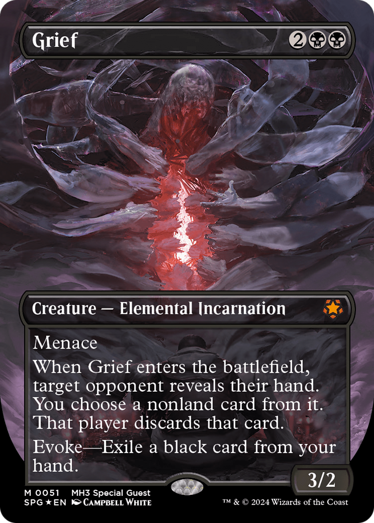 Grief (Borderless) (Textured Foil) (051) Foil - Special Guests