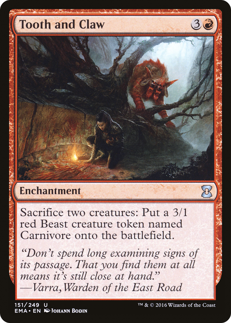 Tooth and Claw (151) Foil - Eternal Masters