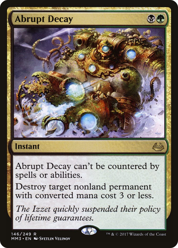 Abrupt Decay [Modern Masters 2017] | Silver Goblin